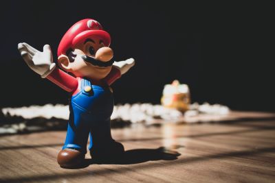 Super Mario-personages met strijkkralen